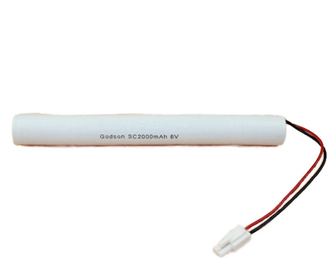 Pilha longa da vida útil da bateria SC2000mAh 6.0V do CD do Ni da luz de emergência
