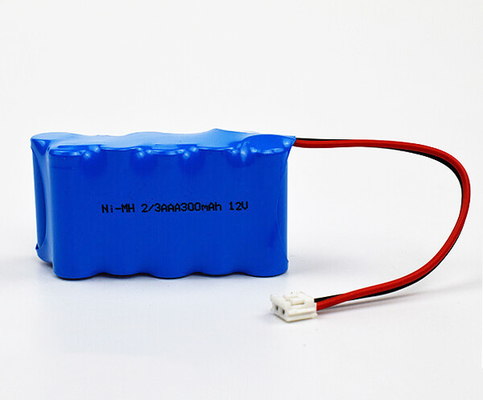 Bateria de saída de emergência de alta temperatura Ni-MH 2/3AAA 300mAh 12V