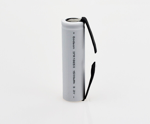 vara da luz de emergência única 18650 da bateria do fosfato do ferro do lítio de 1500mAh 3,2 V