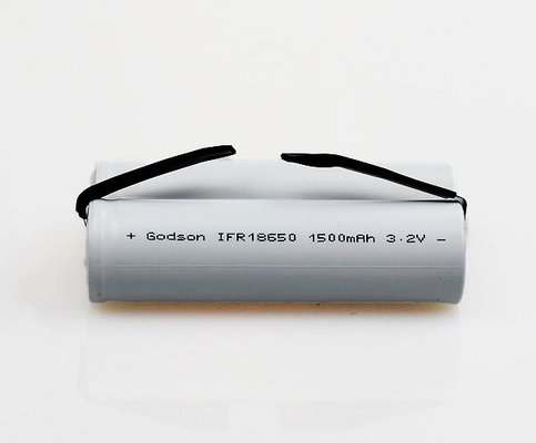vara da luz de emergência única 18650 da bateria do fosfato do ferro do lítio de 1500mAh 3,2 V