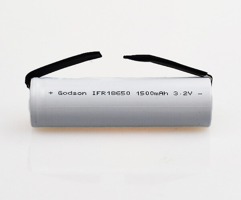 vara da luz de emergência única 18650 da bateria do fosfato do ferro do lítio de 1500mAh 3,2 V