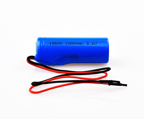 LiFePO4 Bateria de lítio para sinalização de saída de emergência 18500 3.2V 1000mAh