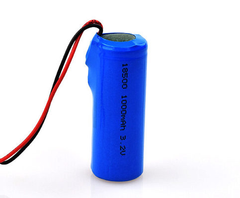 LiFePO4 Bateria de lítio para sinalização de saída de emergência 18500 3.2V 1000mAh