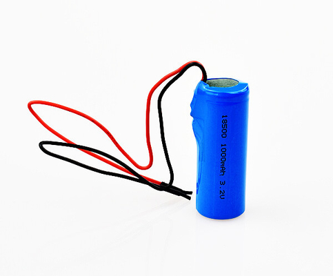 LiFePO4 Bateria de lítio para sinalização de saída de emergência 18500 3.2V 1000mAh