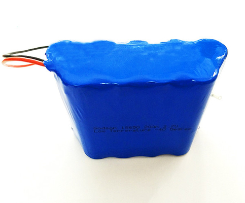 Bateria de baixa temperatura ICR18650 da pilha do lítio da iluminação de emergência 3,7 V 20Ah