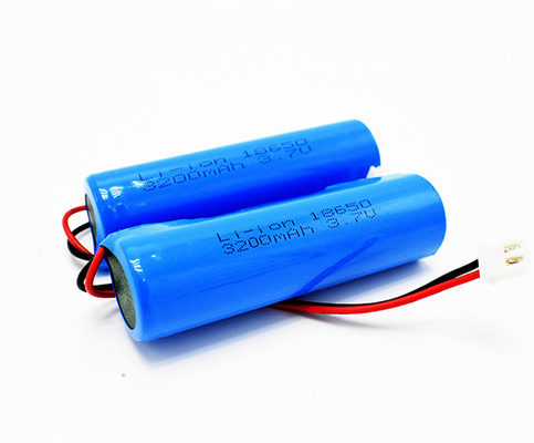 Revestimento de PVC ICR18650 de 3200 MAh Emergency Light Lithium Battery 3.70V