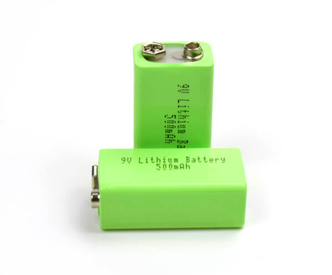 Bateria de lítio 500mAh da luz de emergência do ferro do lítio 9V com USB