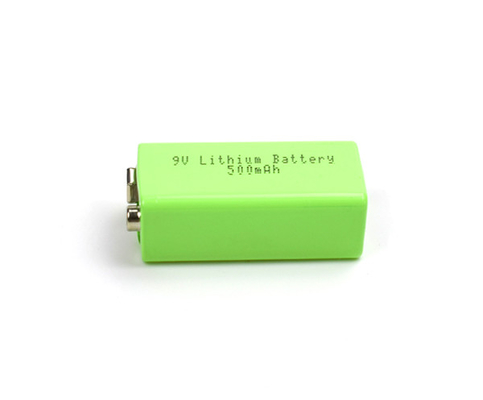 Bateria de lítio 500mAh da luz de emergência do ferro do lítio 9V com USB