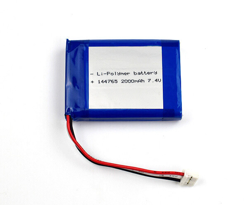 Bateria 144765 2000mAh 7.4V do polímero do lítio para a iluminação de emergência