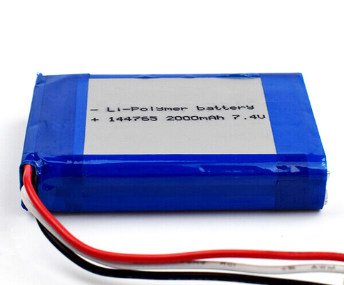 Bateria 144765 2000mAh 7.4V do polímero do lítio para a iluminação de emergência