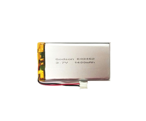 Bateria 1400mAh 3.7V do polímero do lítio do dispositivo elétrico de iluminação 603462 para a venda