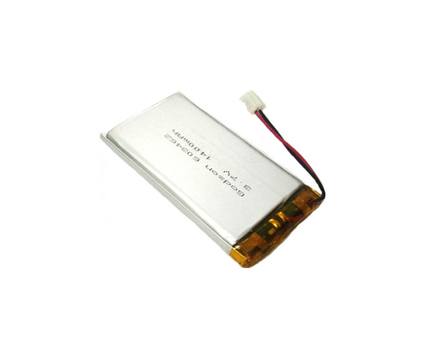 Bateria 1400mAh 3.7V do polímero do lítio do dispositivo elétrico de iluminação 603462 para a venda