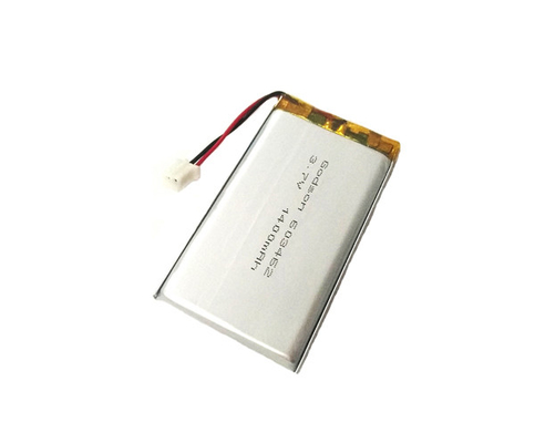 Bateria 1400mAh 3.7V do polímero do lítio do dispositivo elétrico de iluminação 603462 para a venda
