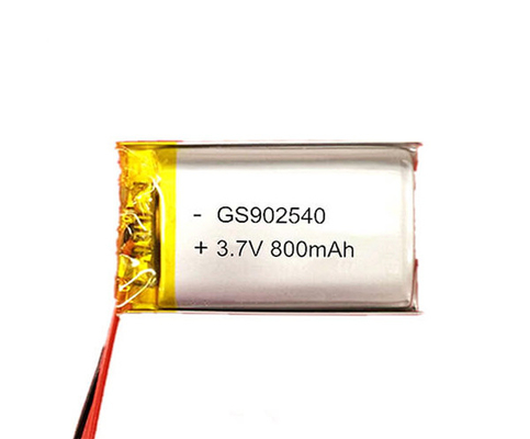 A bateria 902540 800mAh 3.7V do polímero do lítio aplica-se para a iluminação