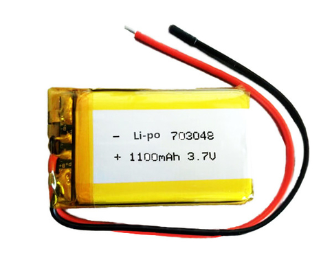 703048 lítio Ion Battery Emergency Light 1100mAh 3,7 V 33g