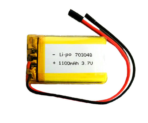 703048 lítio Ion Battery Emergency Light 1100mAh 3,7 V 33g