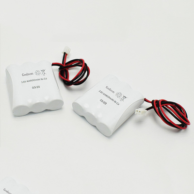 Revestimento de PVC de NiCd da substituição da bateria do sinal da saída de emergência de AA900mAh 3.6V