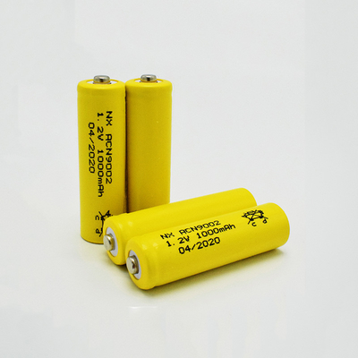 NiCd 1,2 revestimento feito sob encomenda do OEM do AA 1000mAh da bateria recarregável do volt