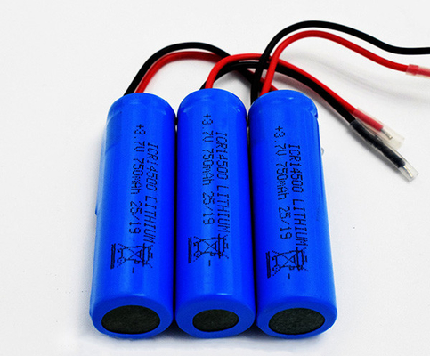 bateria de lítio de 750mAh 3.7V ICR14500 inodora com revestimento de PVC