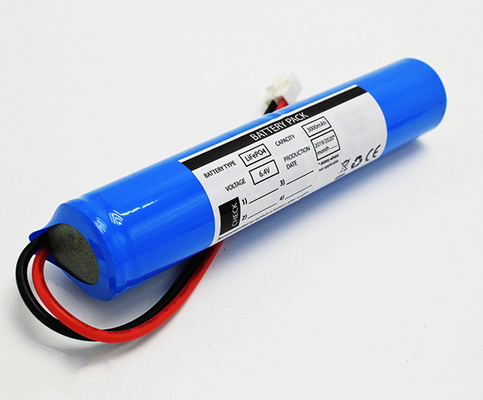 Baterias da luz da saída de emergência do lítio Lifepo4 18650 6.4V 3000mAh