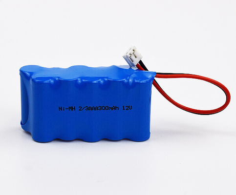 Ni de alta temperatura MH 2 3AAA 300mAh 12V do bloco da bateria da luz da saída