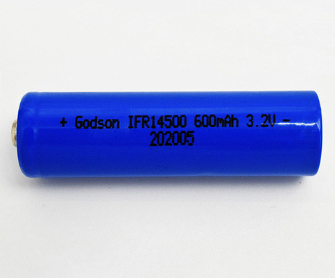 Iluminando a bateria recarregável 14500 LiFePO4 de 3,2 volts favorável ao meio ambiente