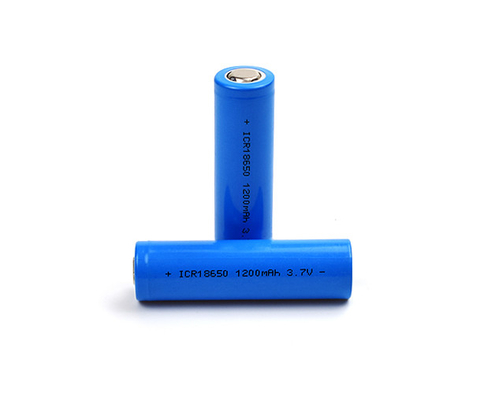 Pilha recarregável da bateria ICR18650 do íon 1200mAh 3,7 V do lítio