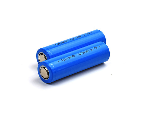 Pilha recarregável da bateria ICR18650 do íon 1200mAh 3,7 V do lítio