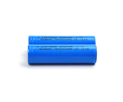 Bateria de lítio recarregável de ICR18650 3,7 V 2000mAh inodora