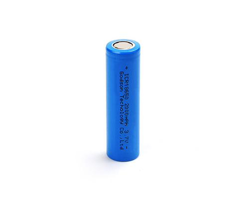 Bateria de lítio recarregável de ICR18650 3,7 V 2000mAh inodora