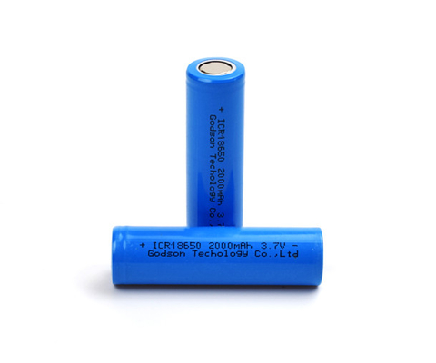 Bateria de lítio recarregável de ICR18650 3,7 V 2000mAh inodora