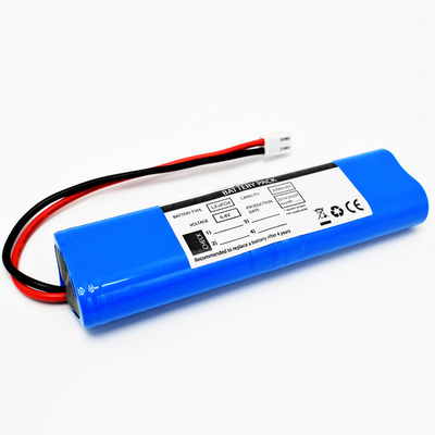 PVC azul da bateria 6.4V da bateria LiFePO4 3000mah da iluminação de emergência