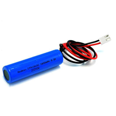 Lítio da bateria 1600mAh Lifepo4 do sinal da saída de emergência de IFR18650 3.2V