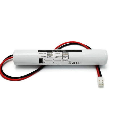 3,6 bateria do bloco da vara das baterias 71g da luz da saída de emergência de V C2500mAh NiCd