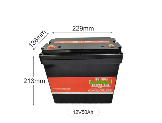 OEM Bateria de lítio 12v 50Ah Bateria solar com ciclo profundo
