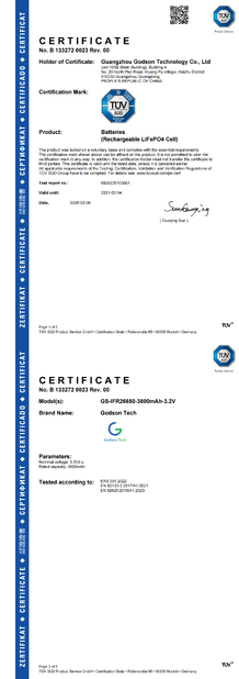 CHINA Godson Technology Co., Ltd Certificações